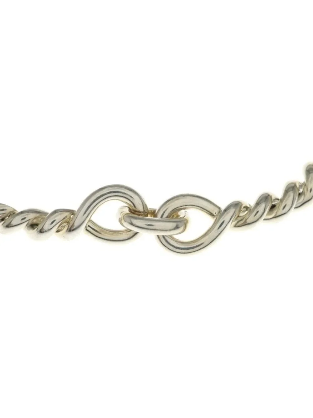 Hermes Torsade Bottleneck Necklace Silver